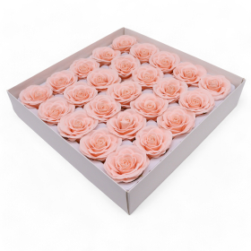 25x Mýdlové Květy - Velké (7-Vrstev) Vintage Růže - Edvardská Červeň